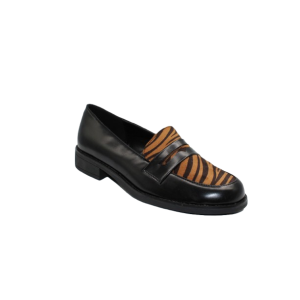 ΓΥΝΑΙΚΕΙΟ LOAFER ADAM'S  1-848-24536-26 ΜΑΥΡΟ/ΛΕΟΠΑΡ